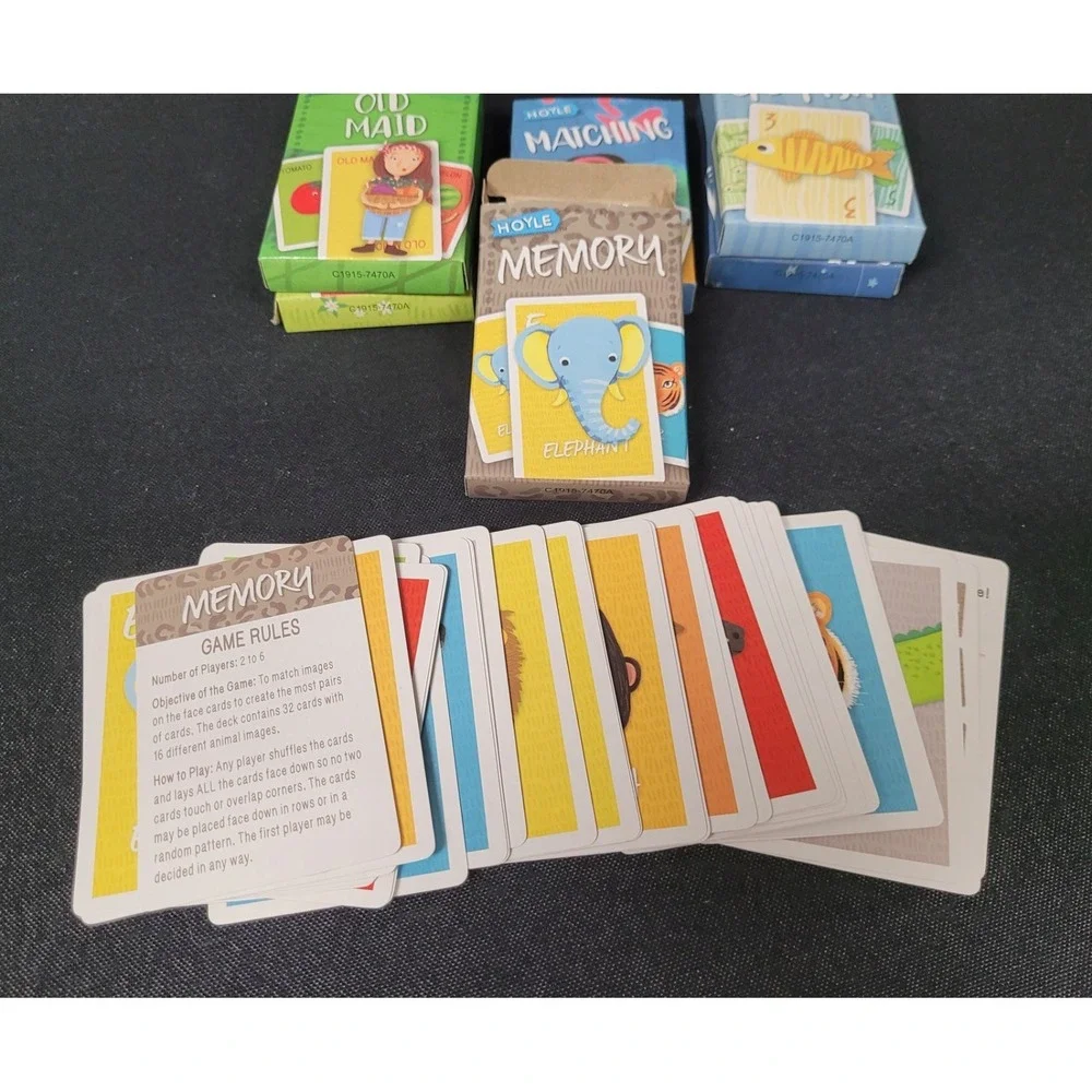Hoyle 6-in-1 Fun Pack Card Games Kids Games